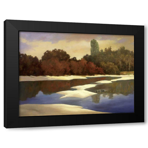 Sandbanks I Black Modern Wood Framed Art Print with Double Matting by Reynolds, Graham