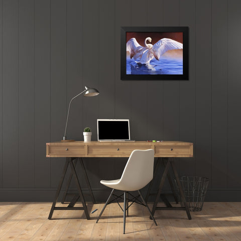 Boudoir Black Modern Wood Framed Art Print by Chapman, Julie T.