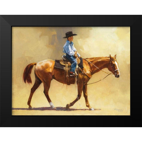 Dreams to Match Black Modern Wood Framed Art Print by Chapman, Julie T.