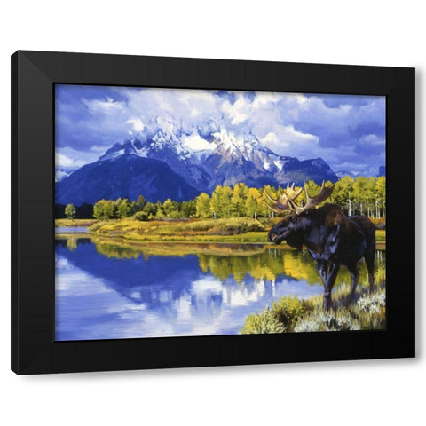 Grand Morning Black Modern Wood Framed Art Print with Double Matting by Chapman, Julie T.