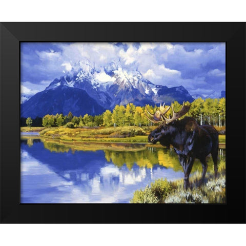 Grand Morning Black Modern Wood Framed Art Print by Chapman, Julie T.