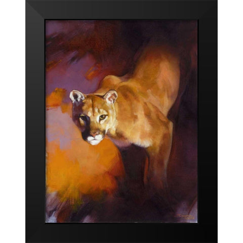 Out of the Shadows Black Modern Wood Framed Art Print by Chapman, Julie T.