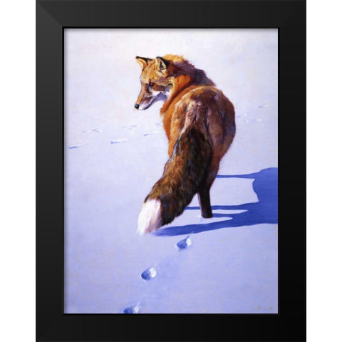 Morning News Black Modern Wood Framed Art Print by Chapman, Julie T.