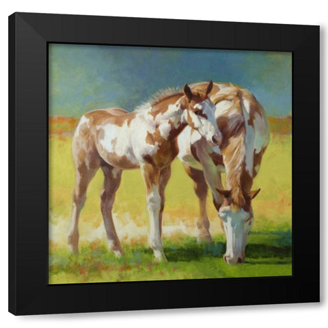 Abstract Art Black Modern Wood Framed Art Print by Chapman, Julie T.