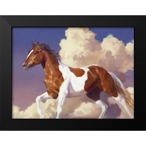 Flight without Wings Black Modern Wood Framed Art Print by Chapman, Julie T.