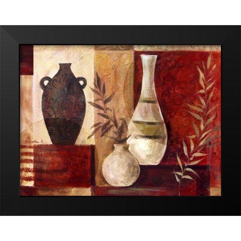 Spice Vases I Black Modern Wood Framed Art Print by Cohen, Marietta