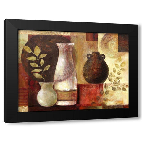 Spice Vases II Black Modern Wood Framed Art Print by Cohen, Marietta
