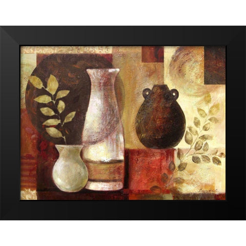 Spice Vases II Black Modern Wood Framed Art Print by Cohen, Marietta