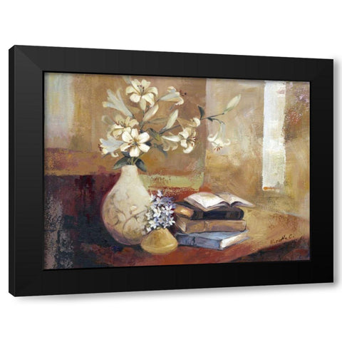 Well Read Black Modern Wood Framed Art Print by Cohen, Marietta