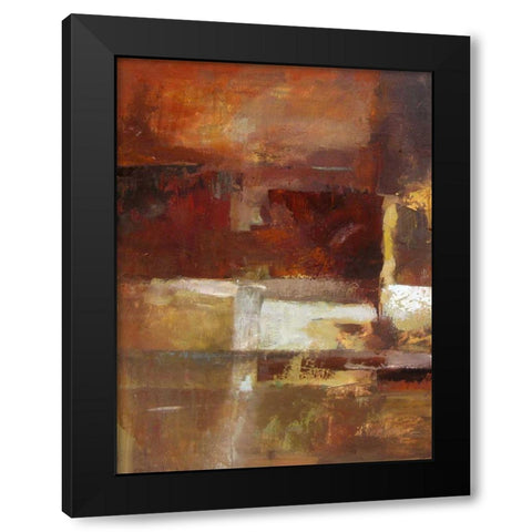 Earth Tones I Black Modern Wood Framed Art Print with Double Matting by Cohen, Marietta