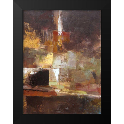 Earth Tones II Black Modern Wood Framed Art Print by Cohen, Marietta
