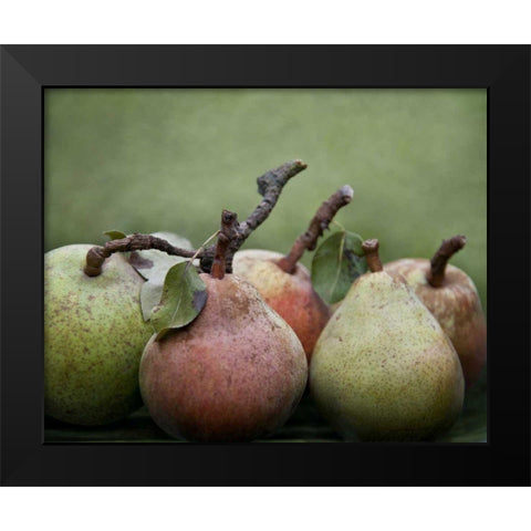 Comice Pears I Black Modern Wood Framed Art Print by Perry, Rachel