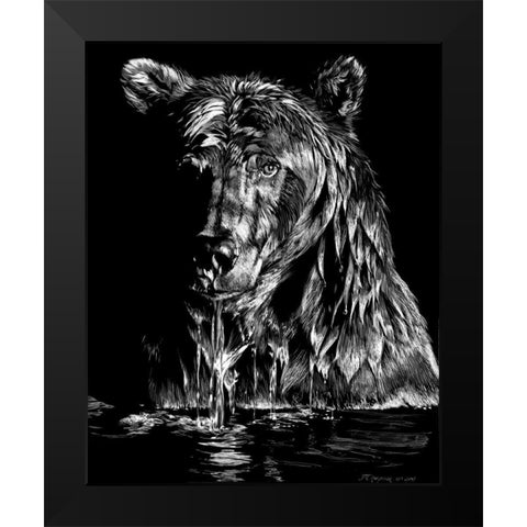 Evening Ablutions Black Modern Wood Framed Art Print by Chapman, Julie T.