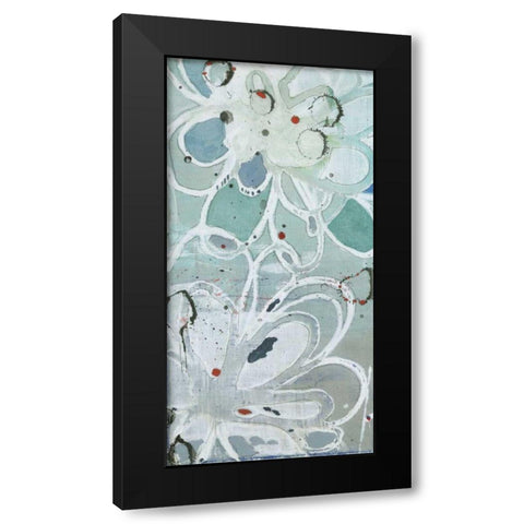 Flowers Abstracted I Black Modern Wood Framed Art Print with Double Matting by Fuchs, Jodi