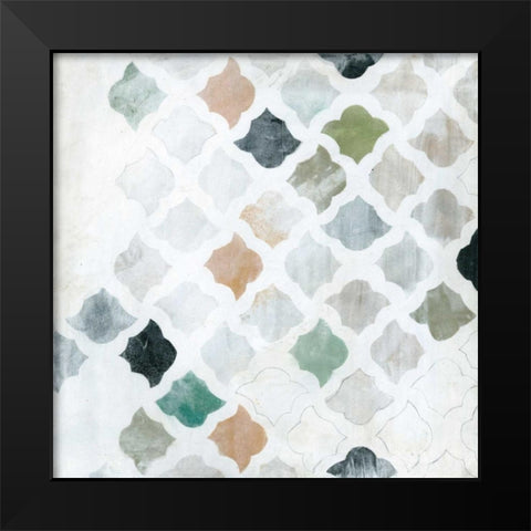 Turkish Tile I Black Modern Wood Framed Art Print by Fuchs, Jodi
