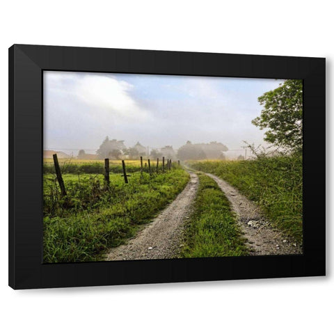 Le Dognons Black Modern Wood Framed Art Print by Chester, Colby