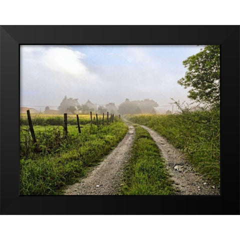 Le Dognons Black Modern Wood Framed Art Print by Chester, Colby