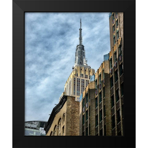 Empire State Black Modern Wood Framed Art Print by Chester, Colby