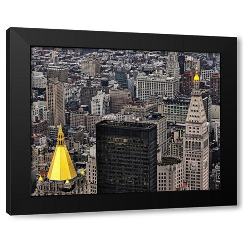 Crowned Jewels Black Modern Wood Framed Art Print by Chester, Colby