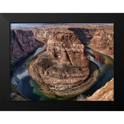 Horseshoe Bend Black Modern Wood Framed Art Print by Chester, Colby