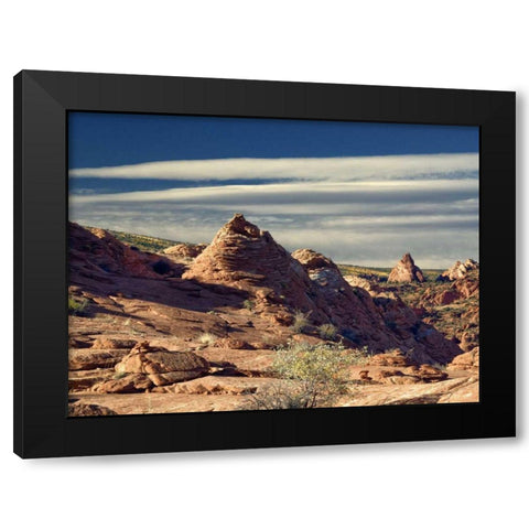 Coyote Buttes Black Modern Wood Framed Art Print by Chester, Colby