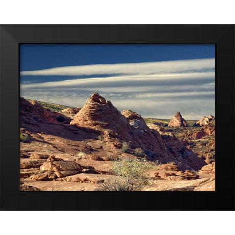 Coyote Buttes Black Modern Wood Framed Art Print by Chester, Colby