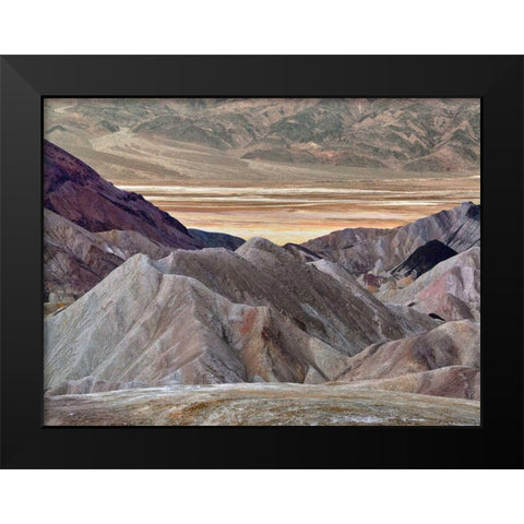 Zabriskie Pt. Black Modern Wood Framed Art Print by Chester, Colby