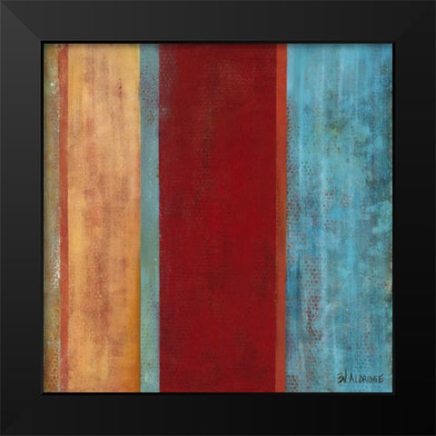 Blue Comes Thru II Black Modern Wood Framed Art Print by Green-Aldridge, W.