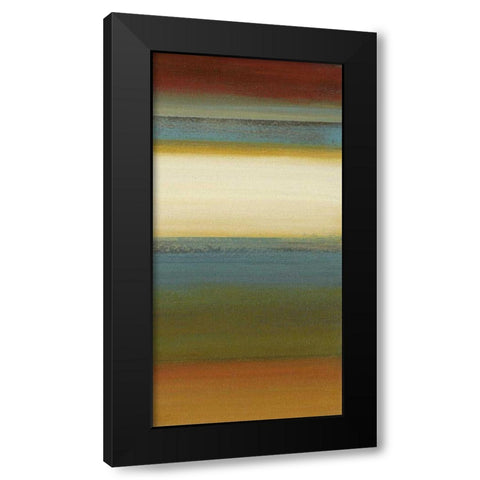 Blue Sage II Black Modern Wood Framed Art Print with Double Matting by Green-Aldridge, W.