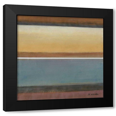 Soft Sand III Black Modern Wood Framed Art Print with Double Matting by Green-Aldridge, W.