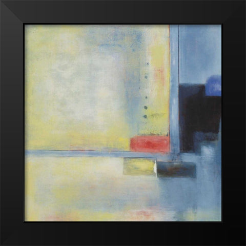 Touch of Blue I Black Modern Wood Framed Art Print by Green-Aldridge, W.