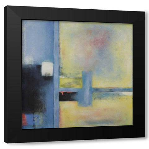 Touch of Blue II Black Modern Wood Framed Art Print by Green-Aldridge, W.
