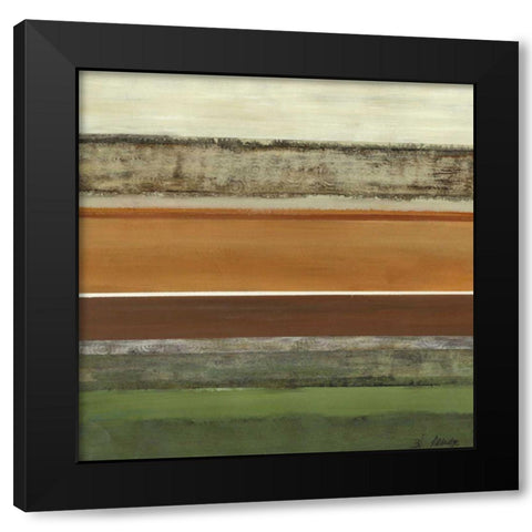 Infinity II Black Modern Wood Framed Art Print with Double Matting by Green-Aldridge, W.