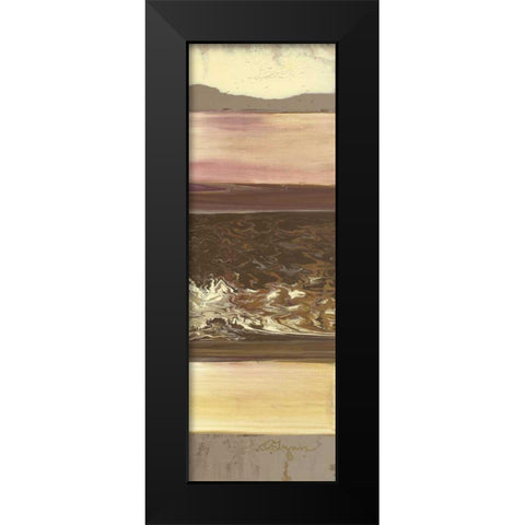 Down Under II Black Modern Wood Framed Art Print by Roll, Dlynn