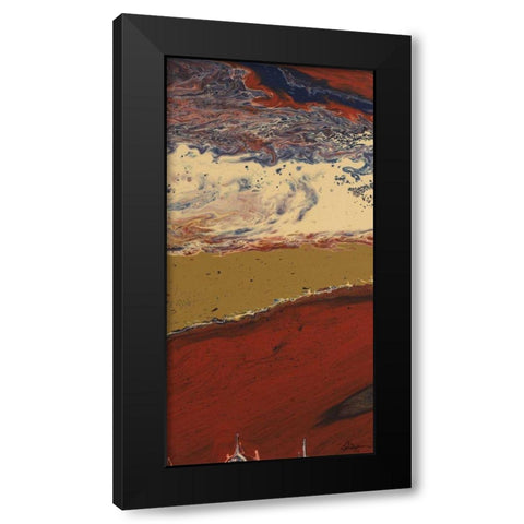 Buttons II Black Modern Wood Framed Art Print with Double Matting by Roll, Dlynn