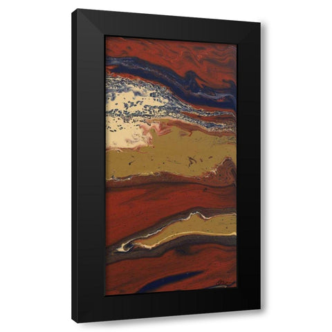 Buttons III Black Modern Wood Framed Art Print with Double Matting by Roll, Dlynn