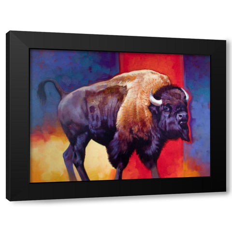 American Original-The Boss Black Modern Wood Framed Art Print with Double Matting by Chapman, Julie T.