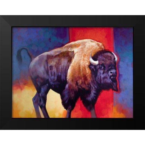 American Original-The Boss Black Modern Wood Framed Art Print by Chapman, Julie T.
