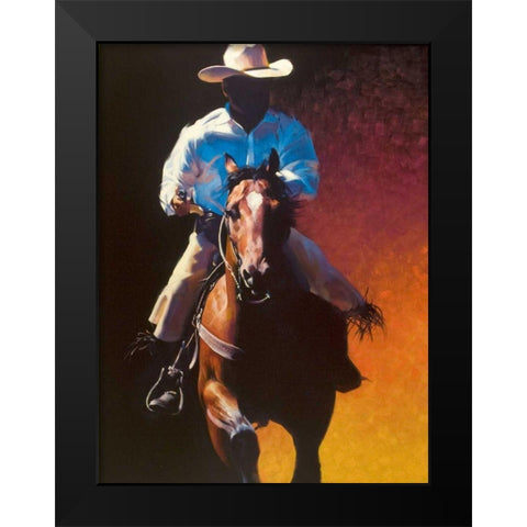 How the West Was Won Black Modern Wood Framed Art Print by Chapman, Julie T.