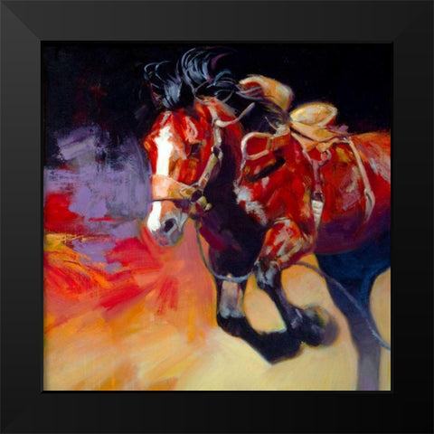 Freedom Black Modern Wood Framed Art Print by Chapman, Julie T.