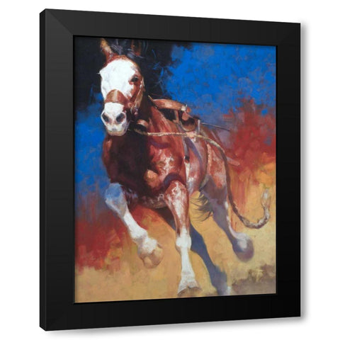 American Original - Renegade Black Modern Wood Framed Art Print with Double Matting by Chapman, Julie T.
