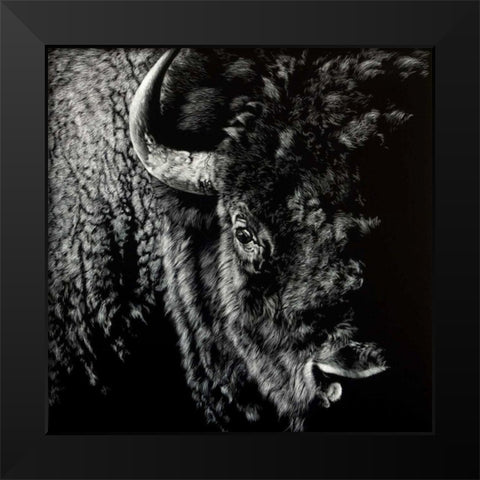 Enduring #3 Black Modern Wood Framed Art Print by Chapman, Julie T.