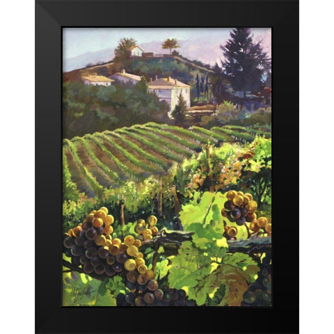 Siena Harvest Black Modern Wood Framed Art Print by Hadfield, Clif