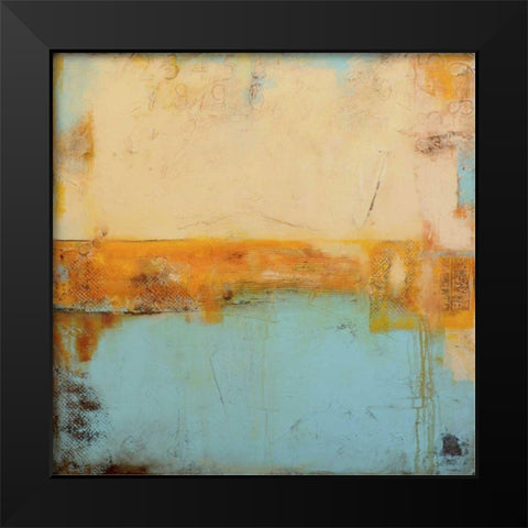 Bay of Noons Black Modern Wood Framed Art Print by Ashley, Erin