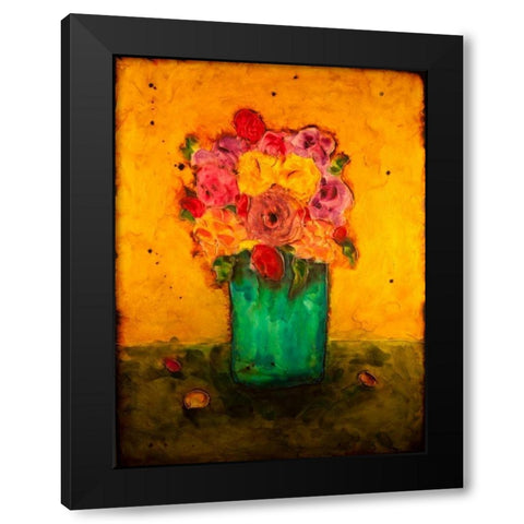Good Morning Sunshine Black Modern Wood Framed Art Print by Quin, Marabeth