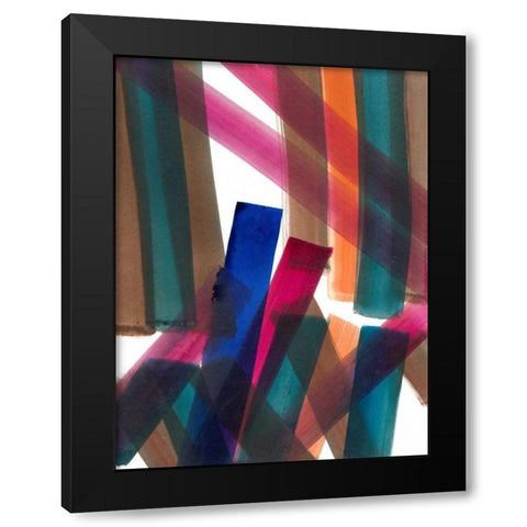 Over Pass IV Black Modern Wood Framed Art Print with Double Matting by Fuchs, Jodi