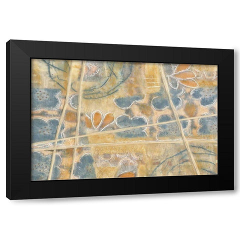 Layers of Pastel II Black Modern Wood Framed Art Print with Double Matting by Deans, Karen