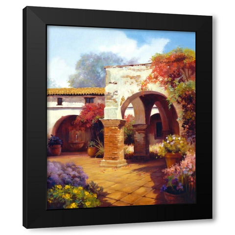 Capistrano Black Modern Wood Framed Art Print by Hawley, Carolyne