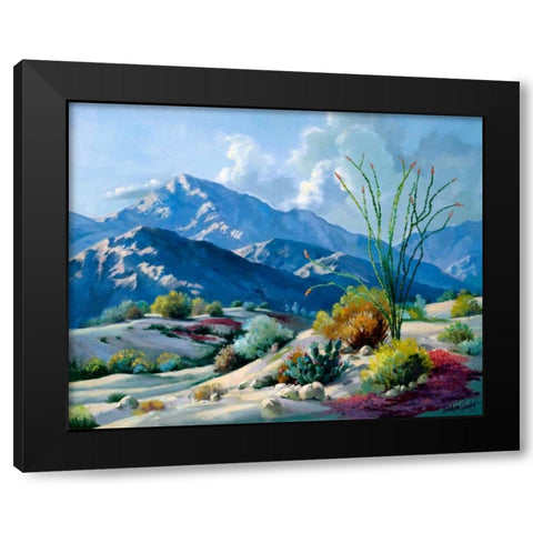 Desert Serenade Black Modern Wood Framed Art Print by Hawley, Carolyne