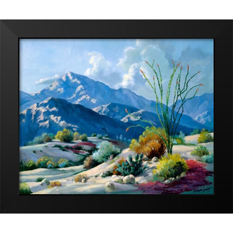 Desert Serenade Black Modern Wood Framed Art Print by Hawley, Carolyne
